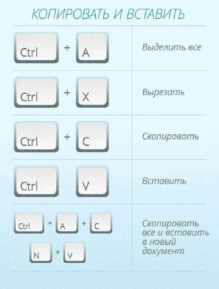 Найти на сайте какие клавиши. Кнопки для копирования и вставки на клавиатуре. Полезные комбинации клавиш. Полезные сочетания клавиш на клавиатуре. Копирование на клавиатуре клавиши.