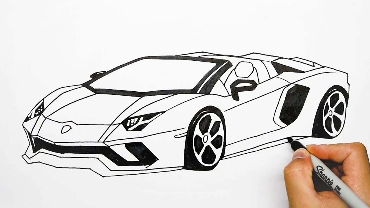 Как нарисовать lamborghini