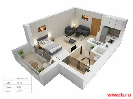 Studio size