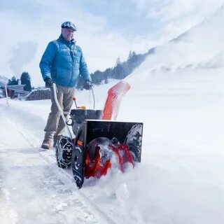 Снегоуборщик электрический мощный самоходный
