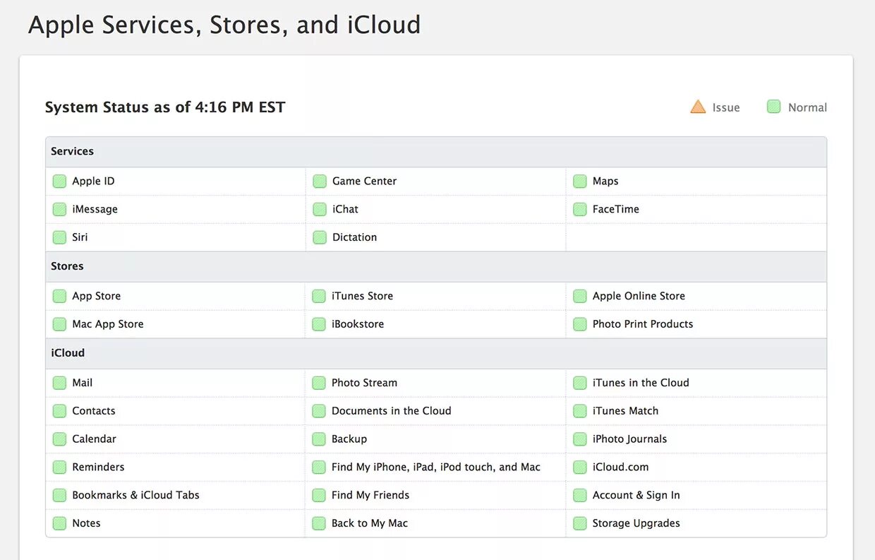 Status page. Apple status. апл статус. system status. service status.