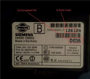 Nissan code