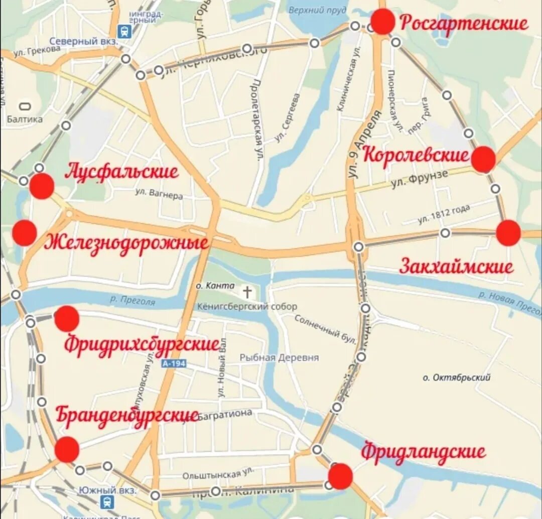 Как добраться до центра калининграда. Ворота Калининграда Кенигсберга на карте. Карта ворот Калининграда. Ворота Калининграда на карте. Королевские ворота Калининград на карте города.