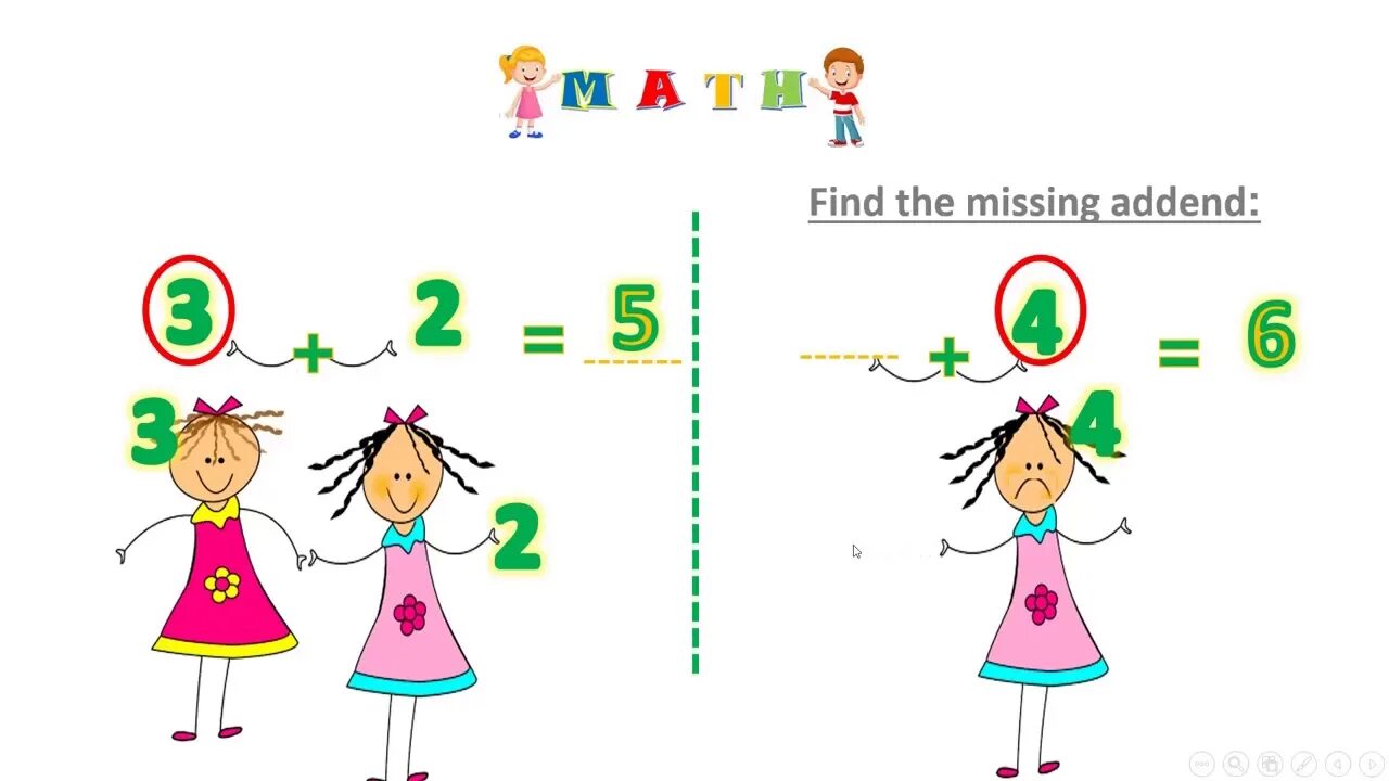 Add the missing. Add addend.