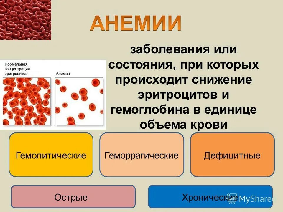 Анемия биохимия