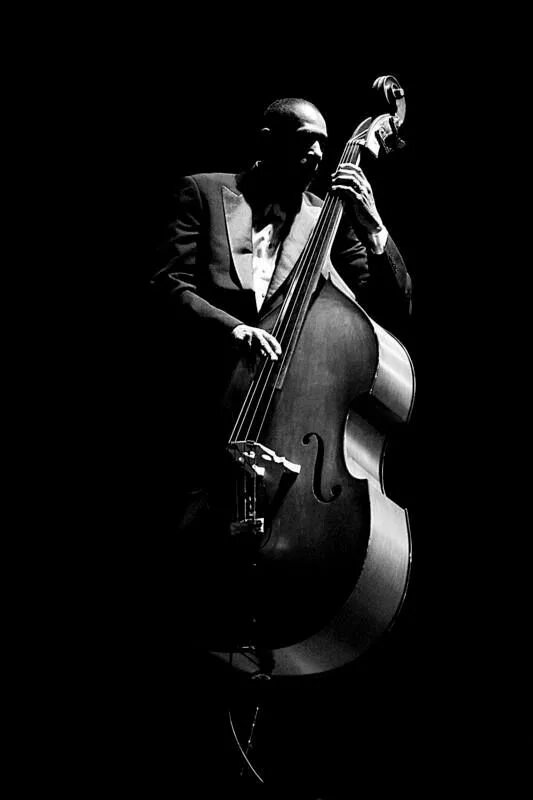 Рон Картер контрабасист. Ron Carter Jazz. Контрабасист джаз. Музыканты на черном фоне.