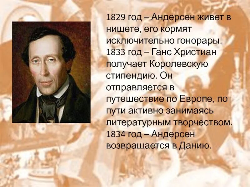 Сказочник г х Андерсен. Андерсен 1829. Великий сказочник Андерсен. Самая краткая биография андерсена