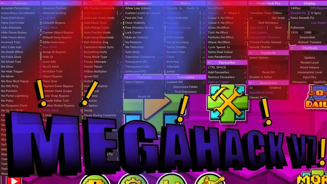 Megahack geometry dash. Самый крутой кот в Geometry Dash.