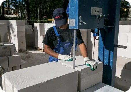 Резка газоблока