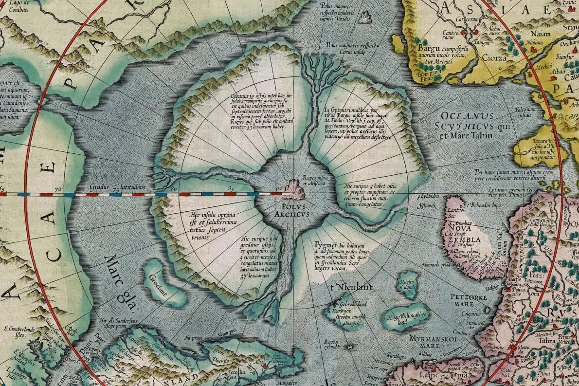Даария Гиперборея Атлантида. Карта Гипербореи Меркатора. Даария Асгард. Карта Меркатора 1538.