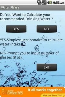 Water please