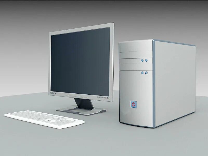 Pc computer models. Computer for 3ds max. 3д модель компьютера. монитор для 3д моделирования. макет компьютера.