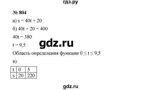 Номер 804 по алгебре 7