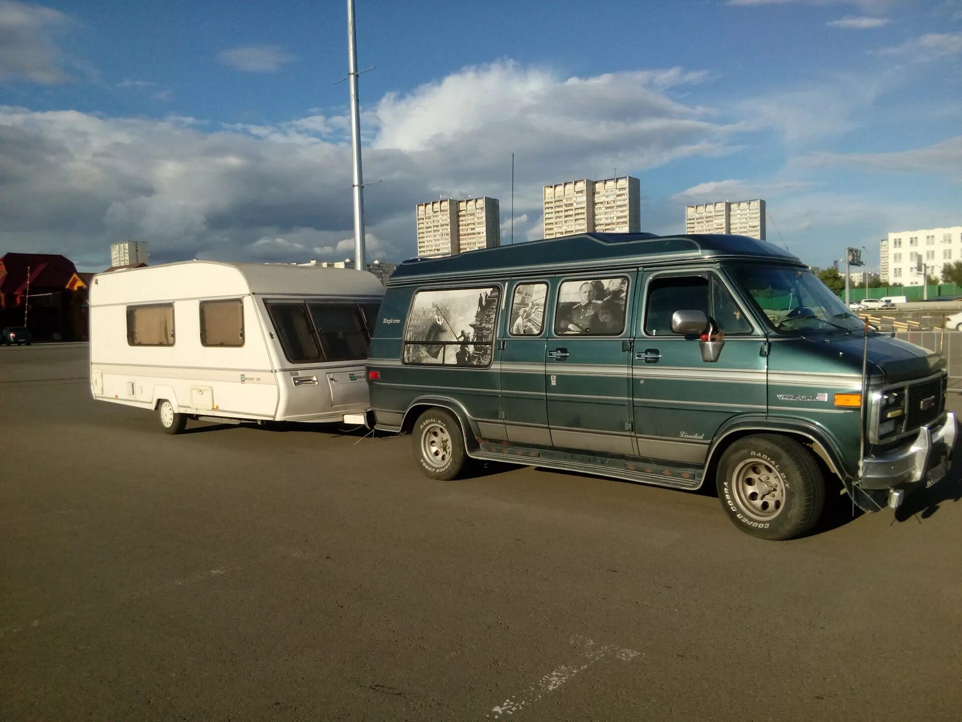 GMC Караван. Шевроле Ван 2001. Караван прицеп. Transit с прицепом.