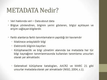 Metadata