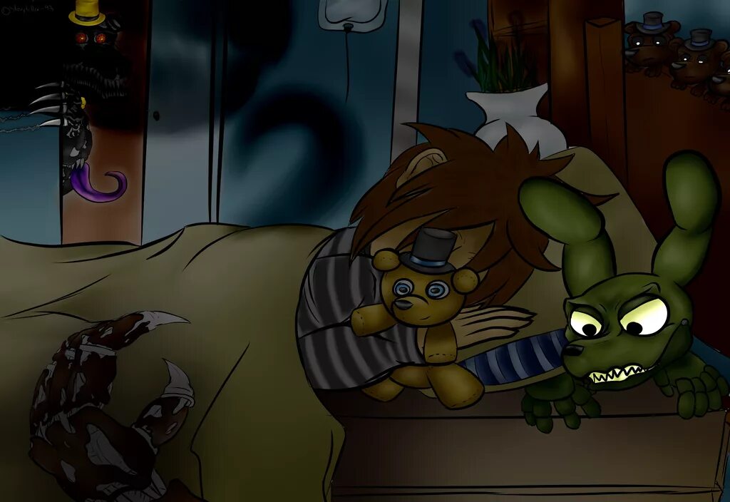 Спрингтрап и делия фанфики. СПРИНГТРАП И ПЛЮШТРАП. Springtrap and Plushtrap. ПЛЮШТРАП охотник.