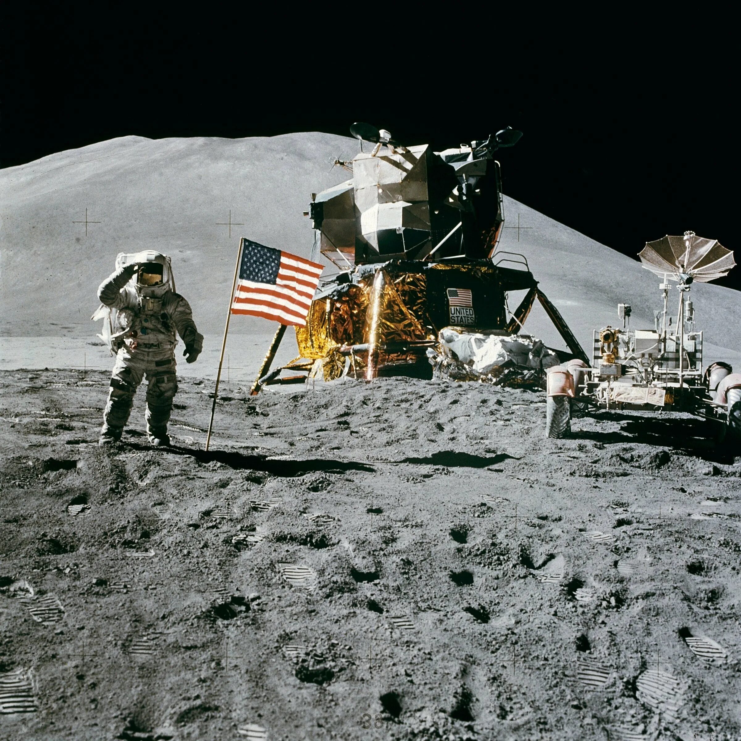 Луноход Аполлон 15. Лунный модуль Аполлон 15. Полет Аполлон 11. First land on the moon