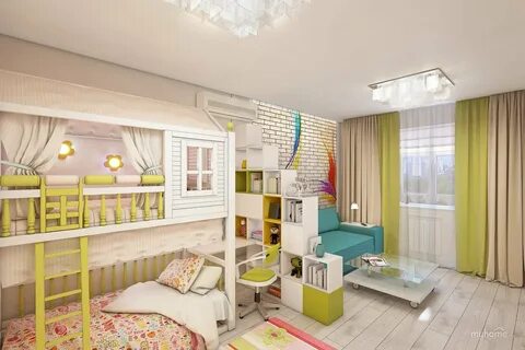Интерьер комнаты для взрослого и ребенка - Как зонировать комнату для родителей 