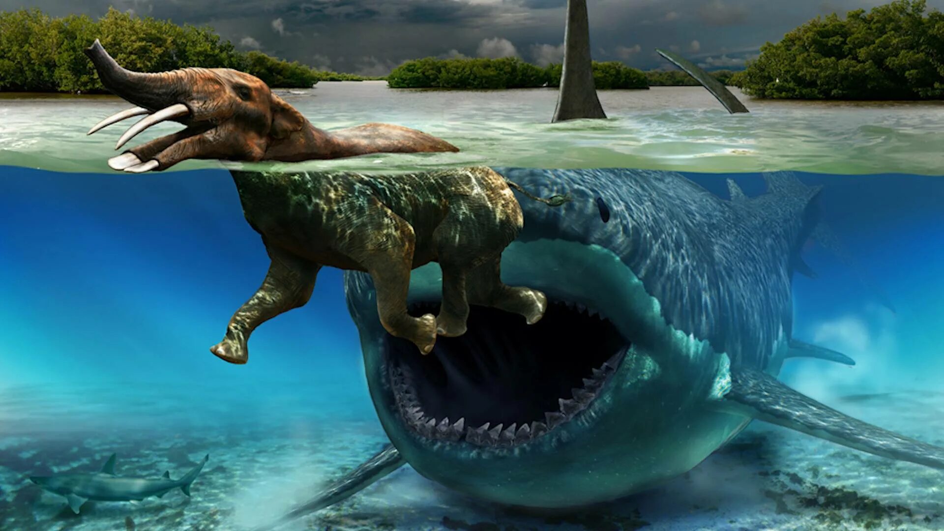 Подводные монстры. Блуп vs мегалодон. Самого опасного монстра. Неизвестные подводные существа. Акула-монстр мегалодон жив.