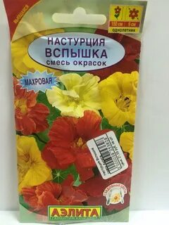 Настурция махровая смесь окрасок выращивание из семян