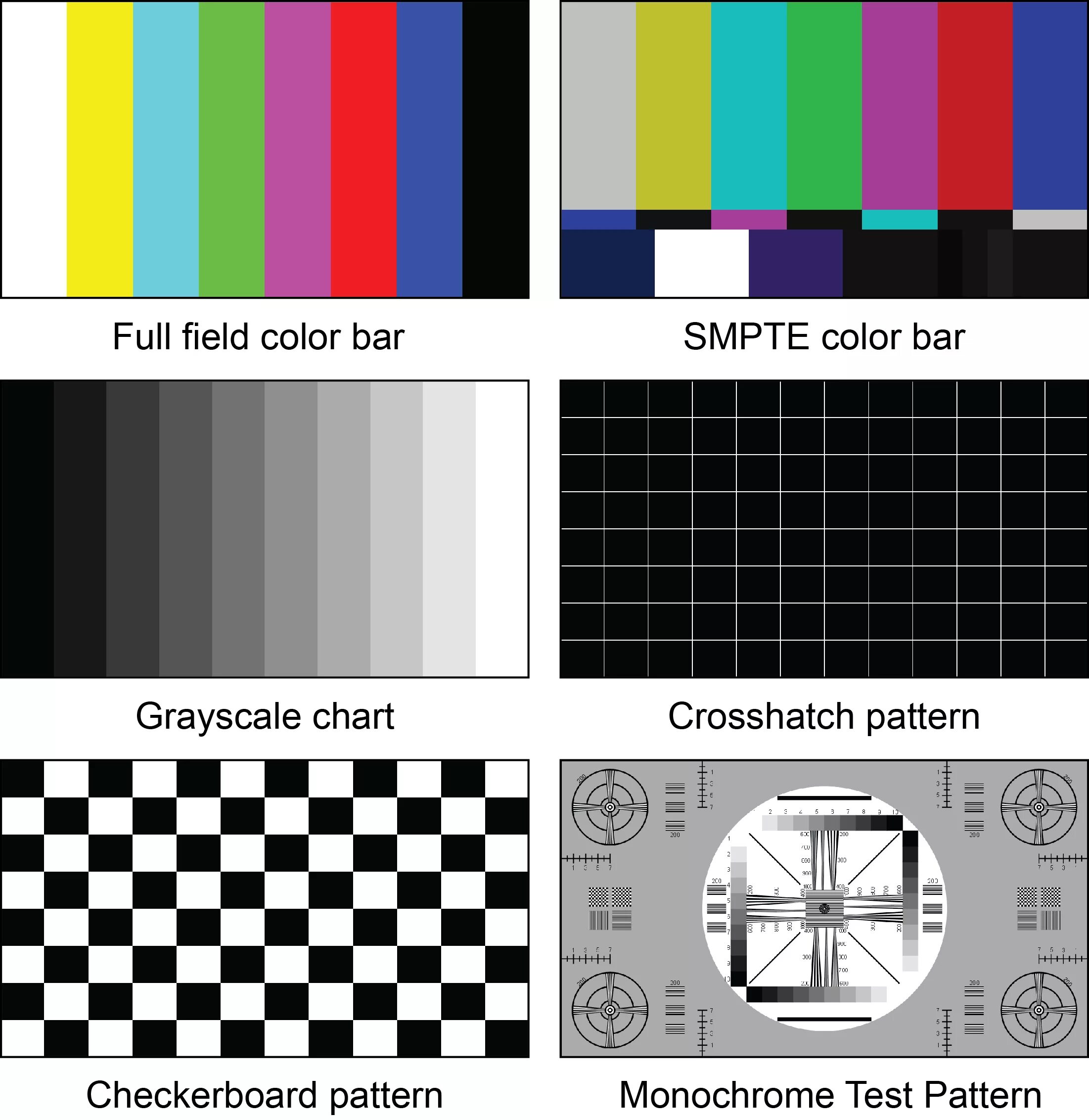 Настроечная таблица Color Bars. Настроечная таблица SMPTE. Тест монитора. Тест телевизора.