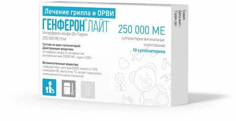 Генферон детский свечи