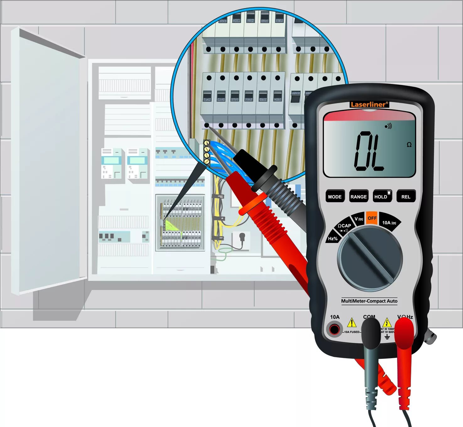 Замкнул мультиметр. Laserliner multimeter-home. тестер для электрика. мультиметр профессиональный. полный автомат мультиметр.