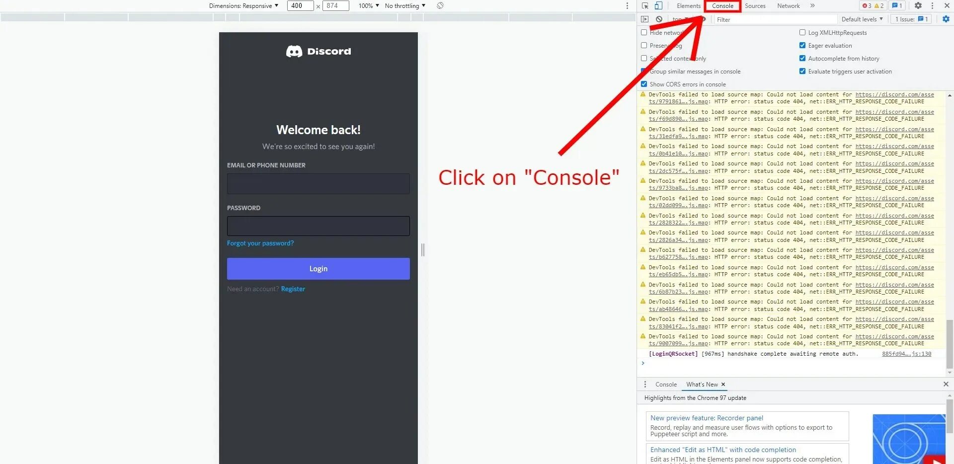 Get discord token