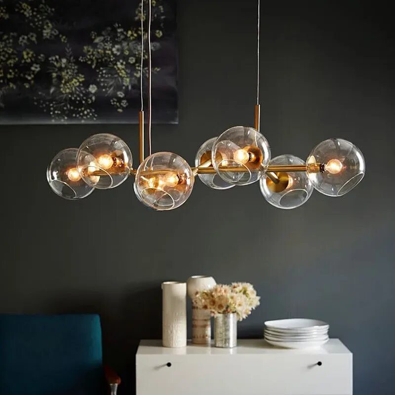 Кухня с шарами. Люстра Staggered Glass Chandelier 8. Подвесной светильник Staggered Glass Chandelier. Светильник Nordic Postmodern led Pendant. Подвесной светильник "Glass tube Chandelier".