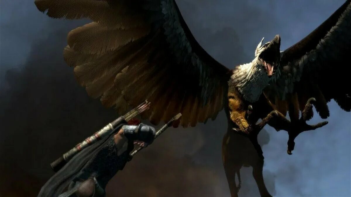 Грифон драгон Догма. Битва с грифоном. Dragon's Dogma: Dark Arisen.