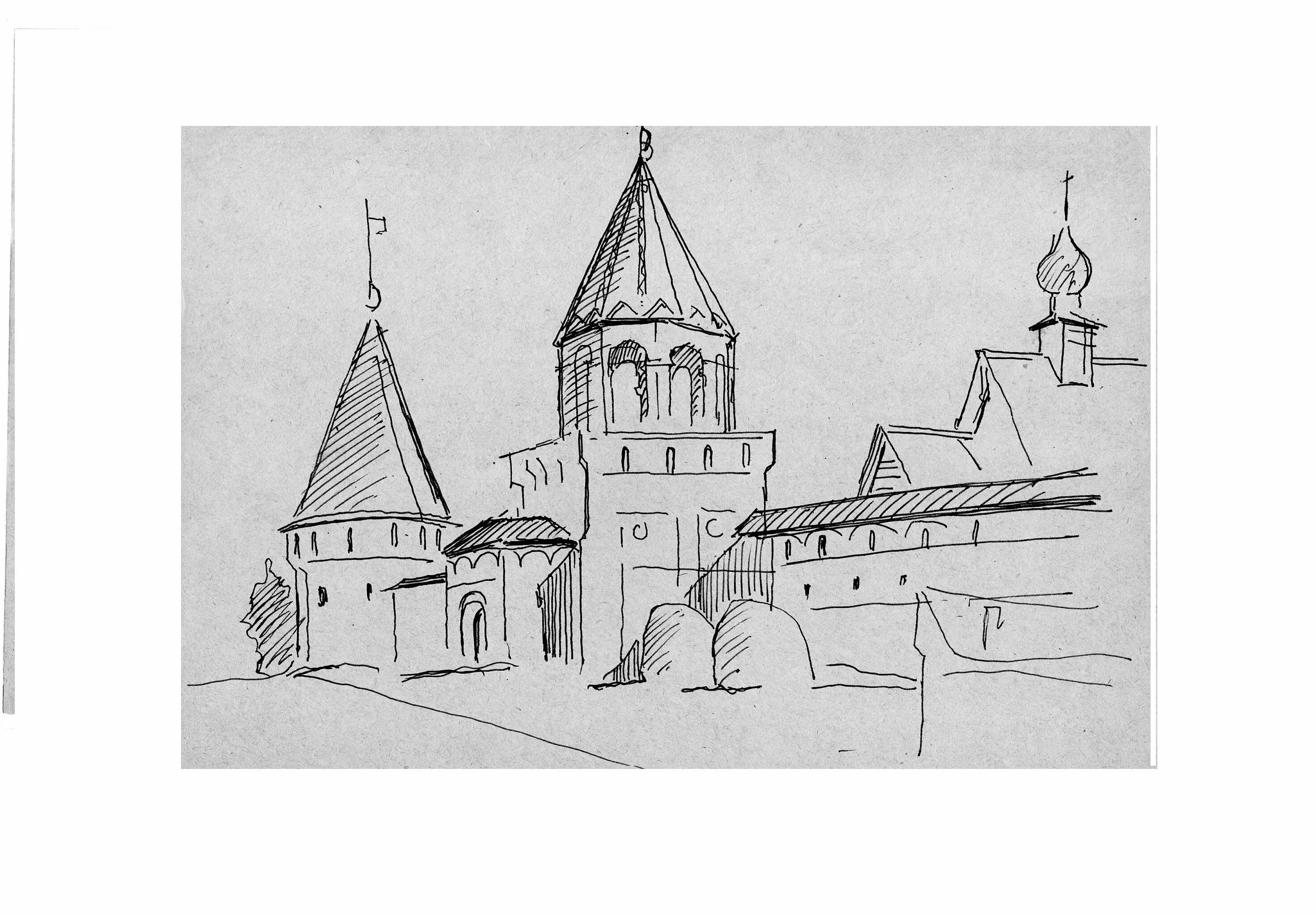 Рисунок города н. Нижегородский Кремль рисунок. Зарисовки памятников архитектуры. Эскиз древнерусского города. Историческая архитектура карандашом.
