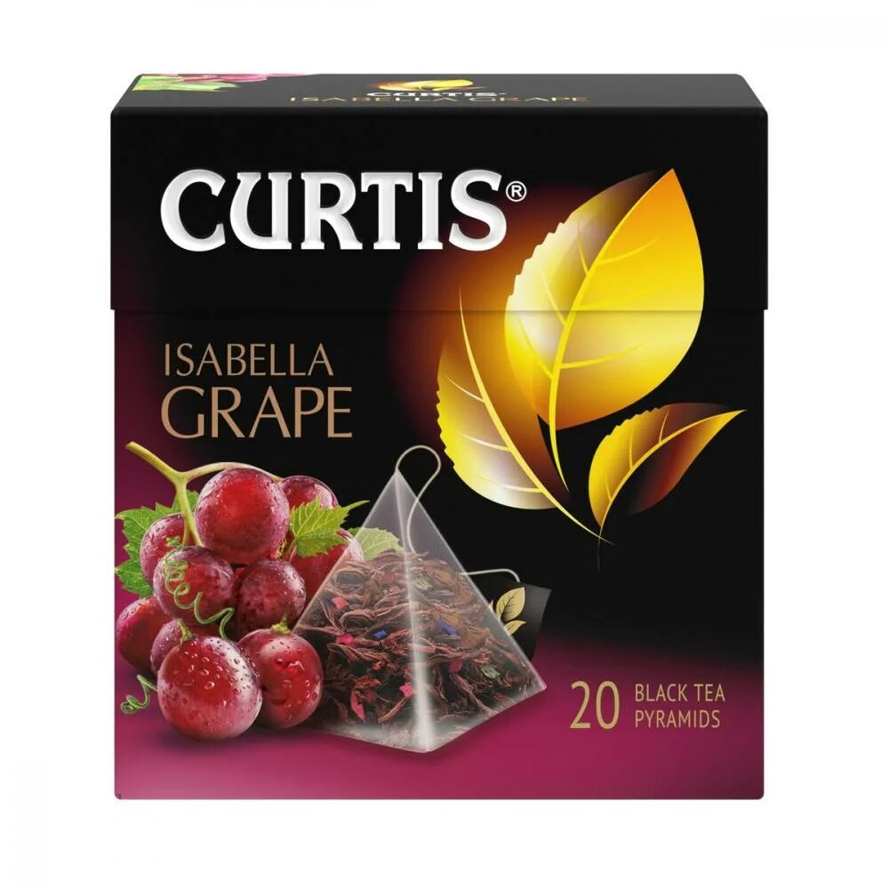 Чай curtis купить. Чай Curtis 20пак Isabella grape пирамидки. Чай Кёртис ассортимент в пирамидках.