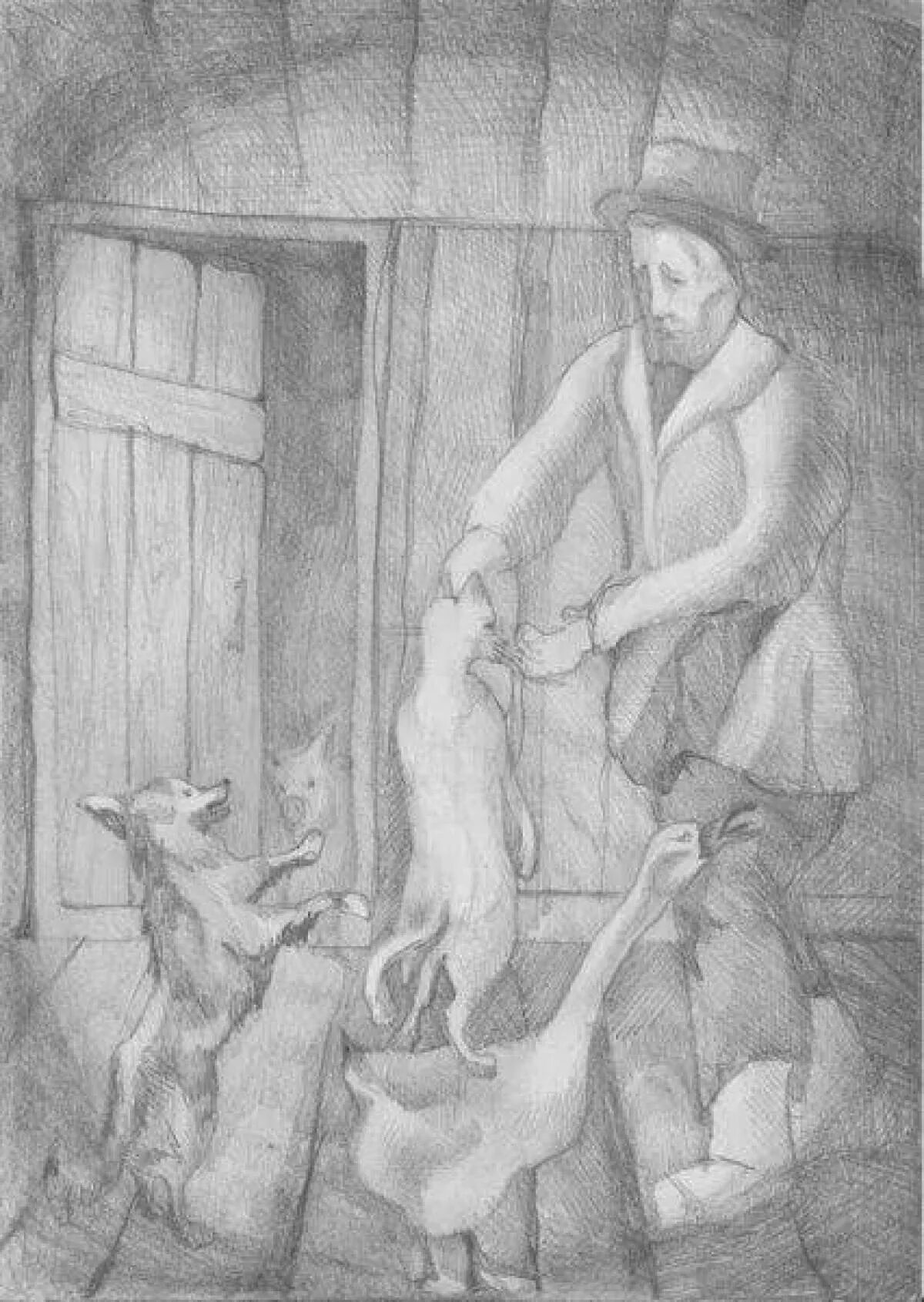 Каштанка рисунок для читательского дневника. Иллюстрации к рассказу чехова каштанка. рисунок к каштанке чехова.