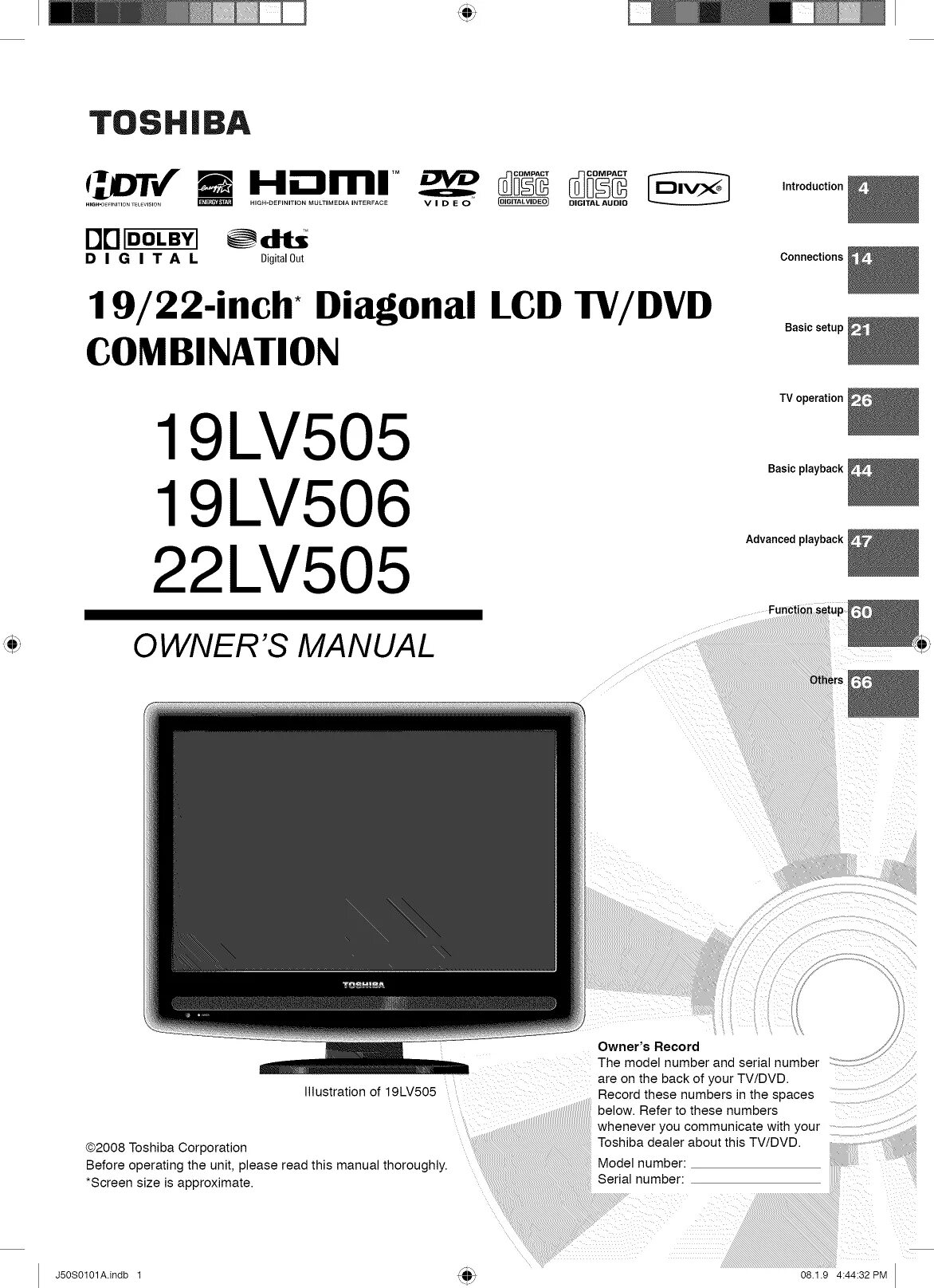 Инструкция телевизора toshiba