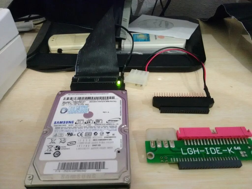 Подключить ide диск к компьютеру
