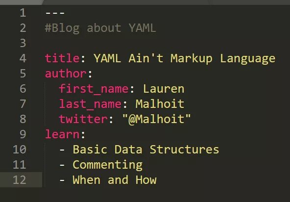 Yaml syntax. Yaml syntax