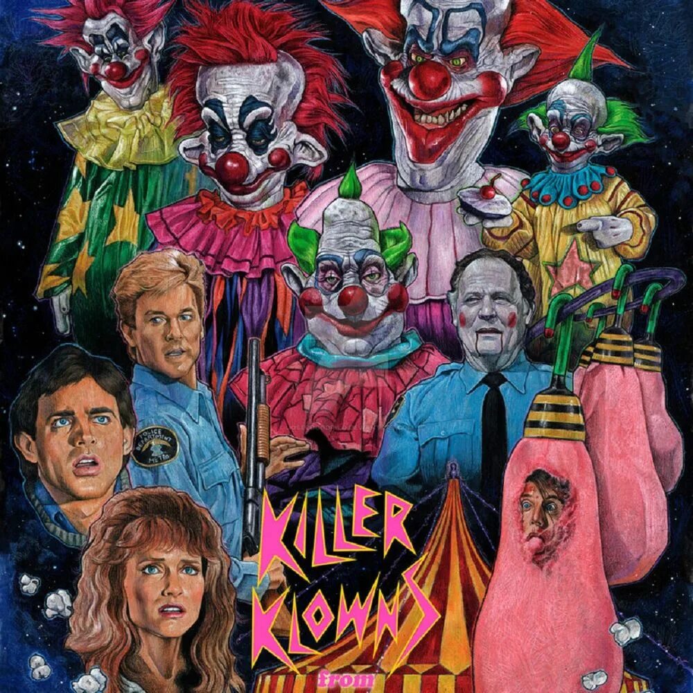 Killer Klowns from Outer Space poster. Killer Klowns from Outer Space. Killer klowns john massari