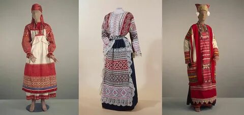 Народные костюмы поволжья