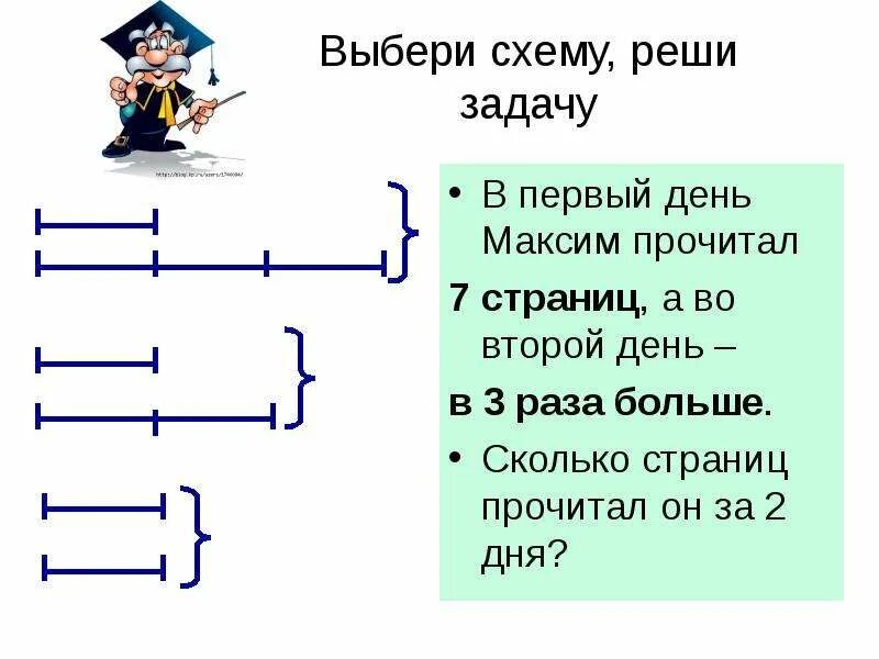 Девочка за 3 дня прочитала 24. Схема задачи в три раза больше. Схемы решения задач 1 класс. Схема к задаче в раз больше. Схематическое решение задач в 3 раза больше.