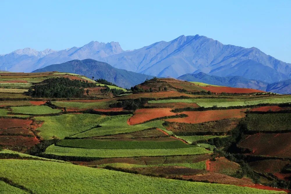 Земельные ресурсы венесуэлы. Красные земли Дончуань Китай. Пахотные земли Китая. Дунчуань. Почвенные ресурсы Китая.