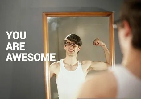 I looked at in the mirror