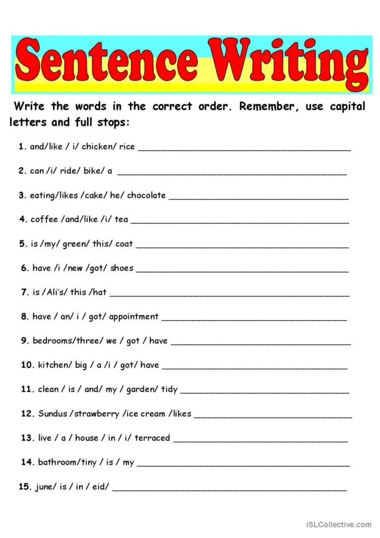 Making an order. Make sentences worksheets. sentences in english for beginners. word order in english sentence упражнения. sentence writing worksheets.