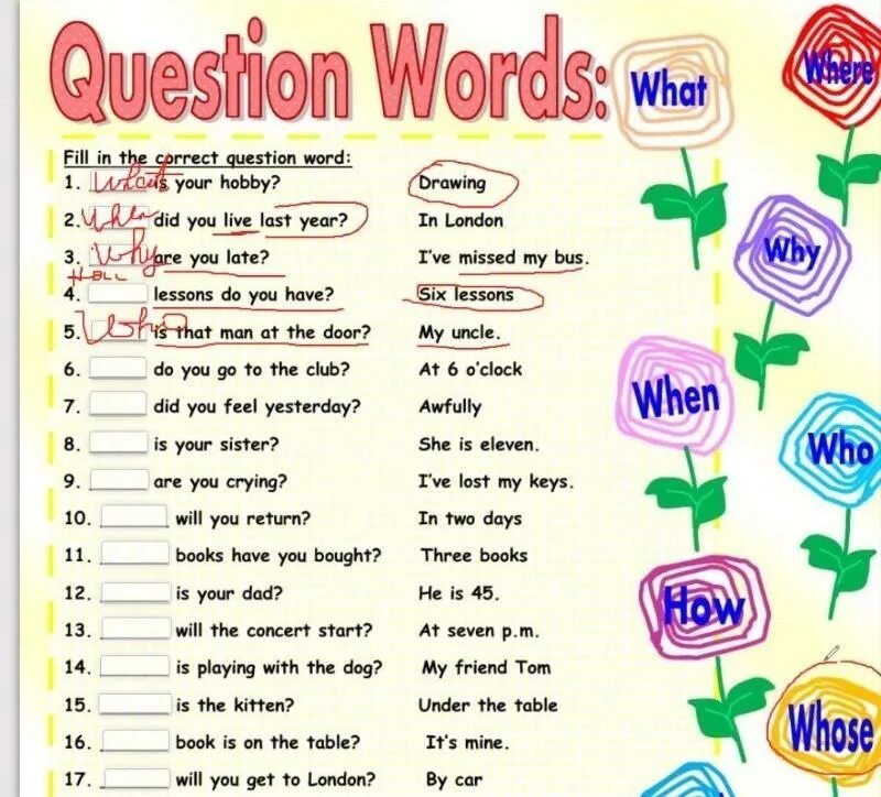 Question words games. Question Words. Question Words раскраска.