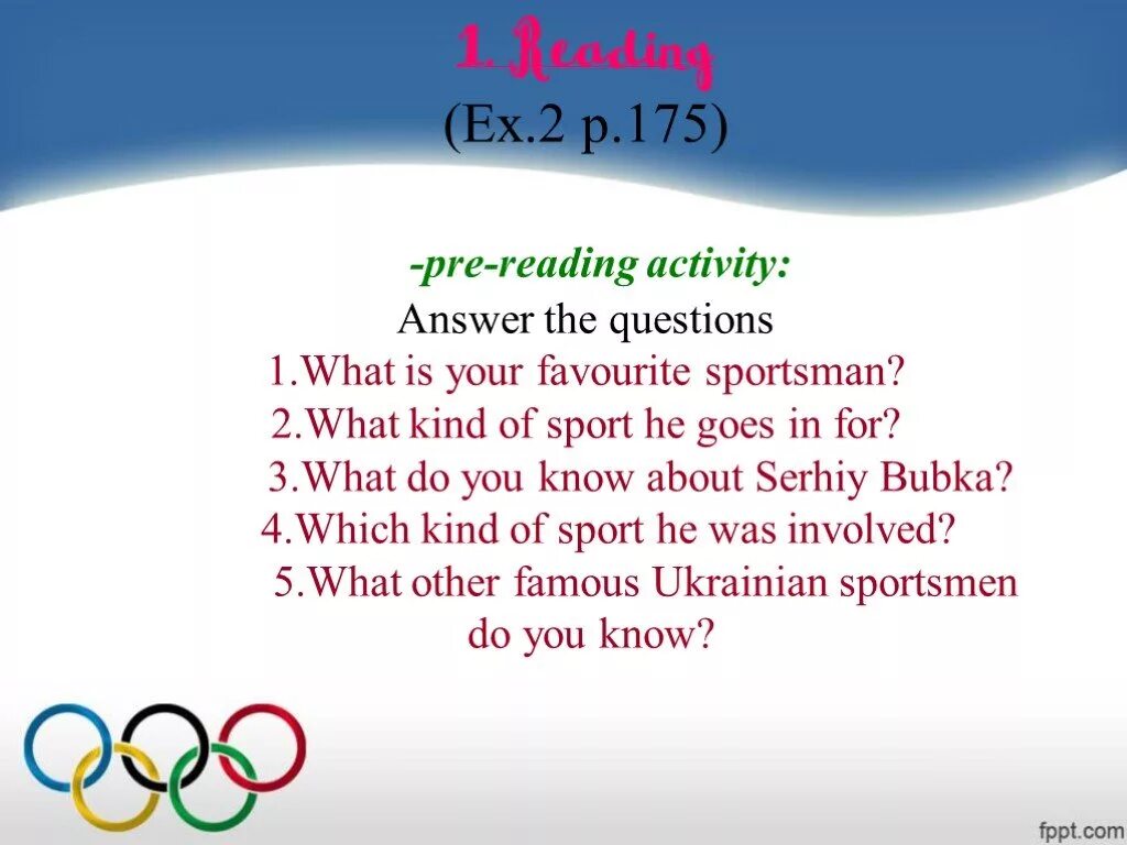 Topic на тему my favourite Sportsman. Вопросы about Sports. Famous Russian Sportsmen презентация. 5 Класс questions about Sport. What sports do you know