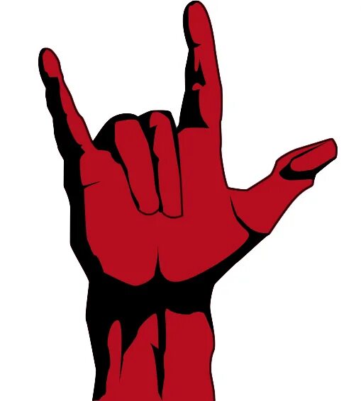 Metal hand. Рокерская коза. Знак рока. Рок жест. Рок знак рукой.
