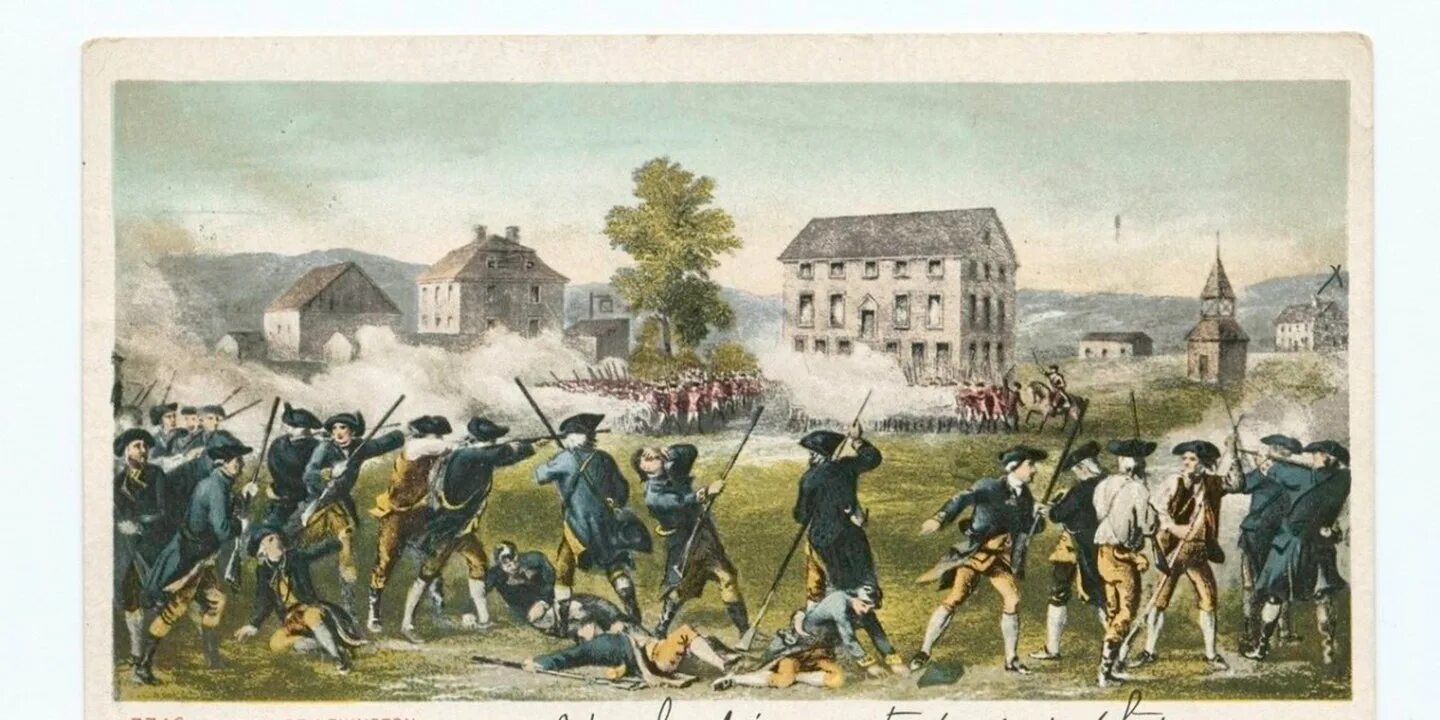 Сражение при конкорде. 1775 19 апреля битва за лексингтон. сражение при конкорде 19 апреля 1775 года. сражения при лексингтоне и конкорде.