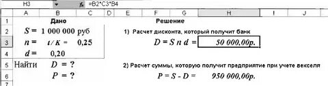 Сумма дисконта по векселю