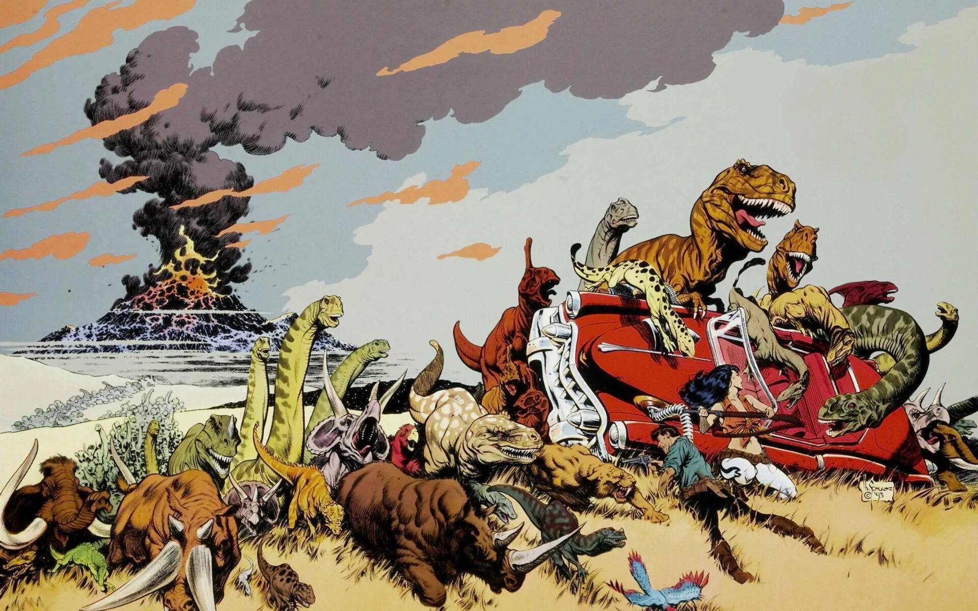 Cadillacs and dinosaurs. Cadillacs and dinosaurs