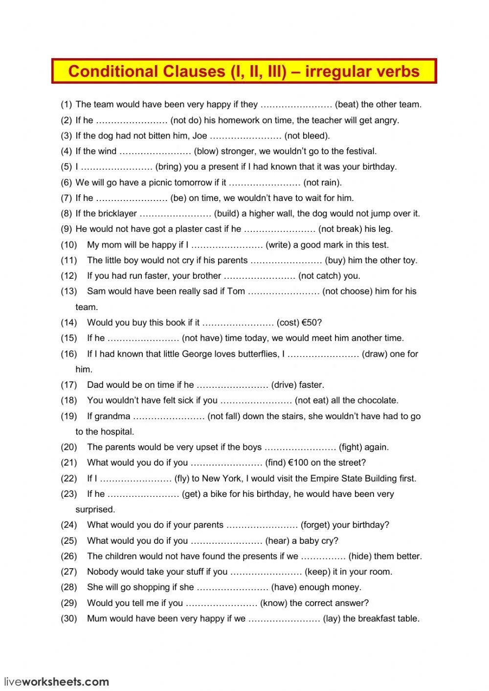 First conditional clause. Conditionals. conditional clauses. conditionals worksheets. conditional clauses sheet.