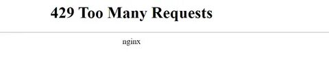 Error status 429